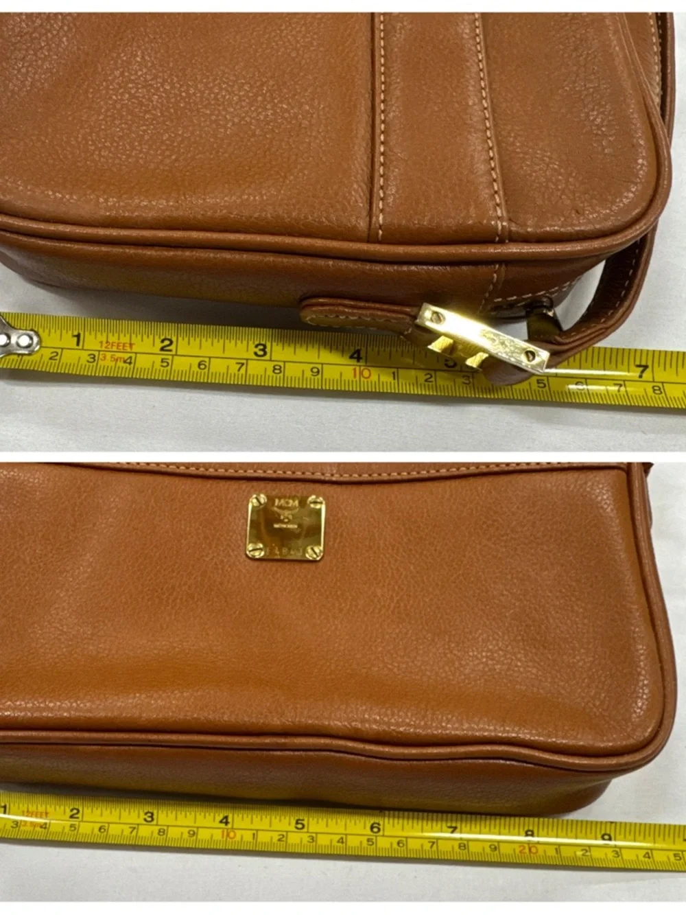 MCM Tan Leather Klara Crossbody bag Medium